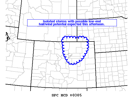 Mesoscale Discussion 305
