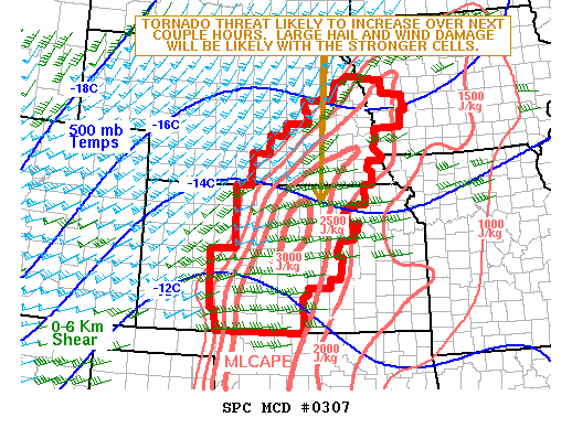 Mesoscale Discussion 307