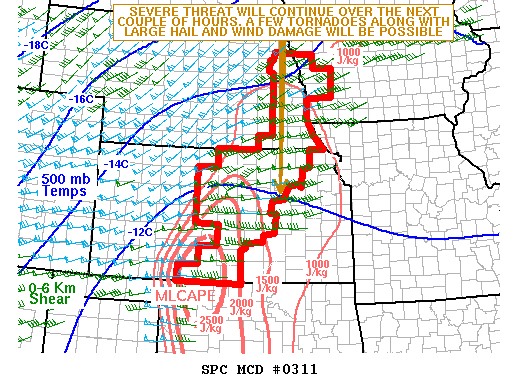 Mesoscale Discussion 311
