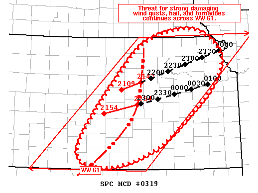 Mesoscale Discussion 319