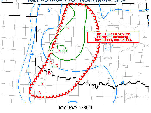 Mesoscale Discussion 321