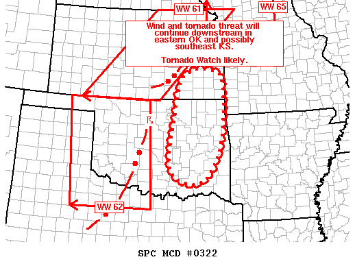Mesoscale Discussion 322