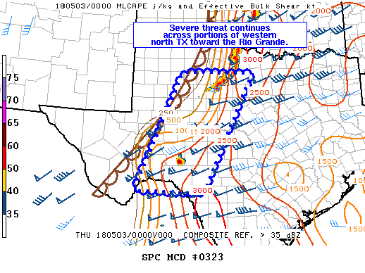 Mesoscale Discussion 323
