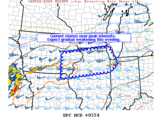 Mesoscale Discussion 324