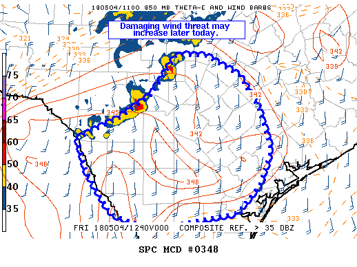 Mesoscale Discussion 348