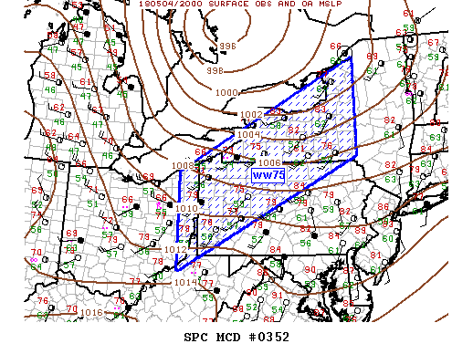 Mesoscale Discussion 352
