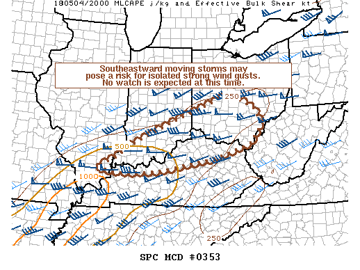 Mesoscale Discussion 353