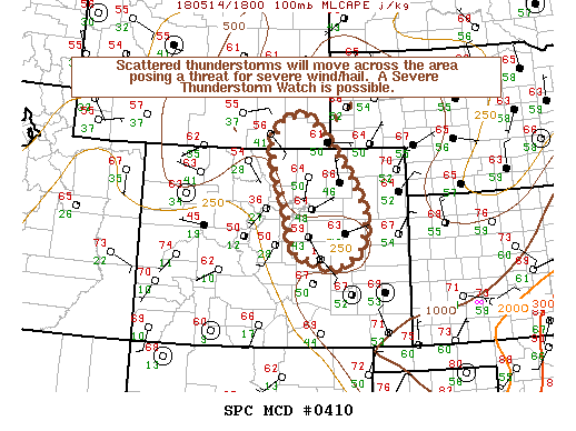 Mesoscale Discussion 410