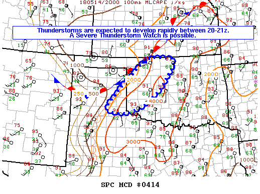 Mesoscale Discussion 414