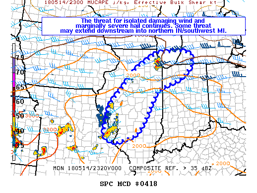 Mesoscale Discussion 418
