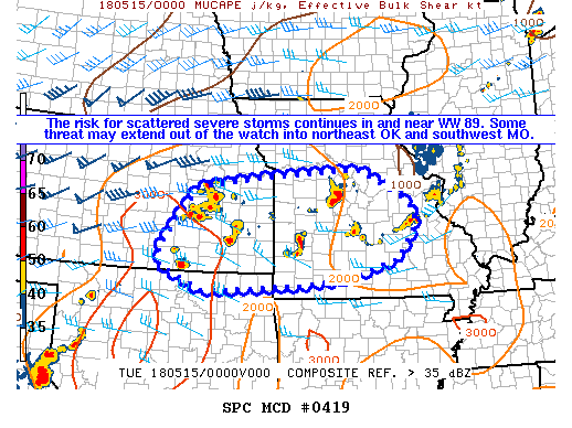 Mesoscale Discussion 419