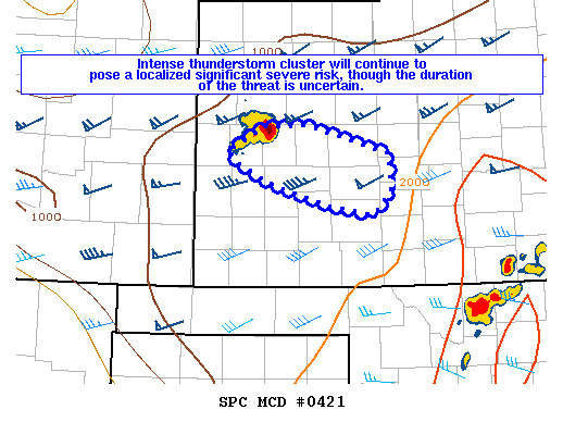 Mesoscale Discussion 421
