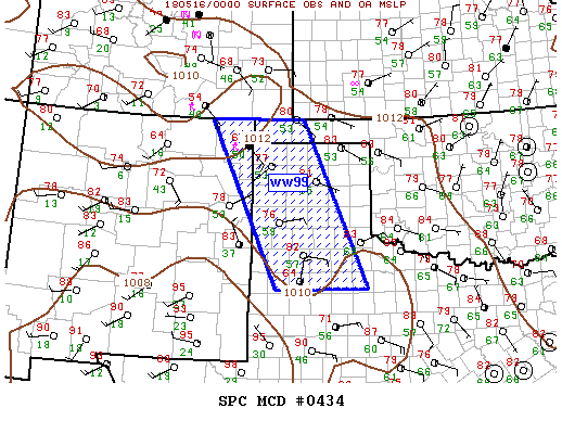 Mesoscale Discussion 434