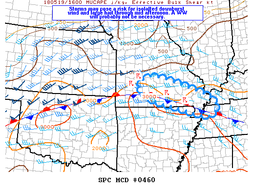 Mesoscale Discussion 460