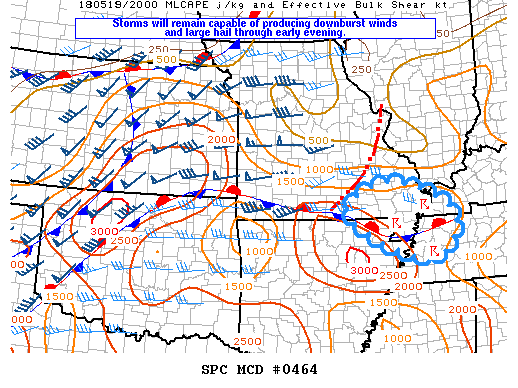 Mesoscale Discussion 464
