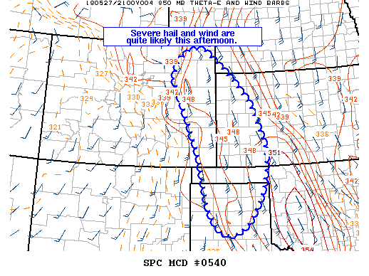Mesoscale Discussion 540