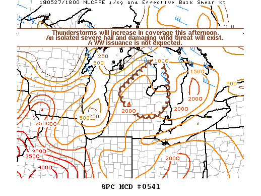 Mesoscale Discussion 541