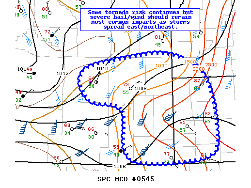 Mesoscale Discussion 545