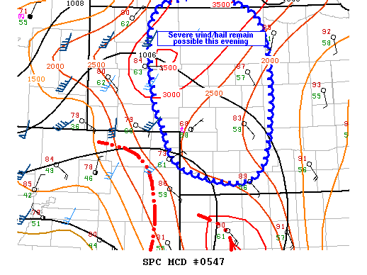Mesoscale Discussion 547