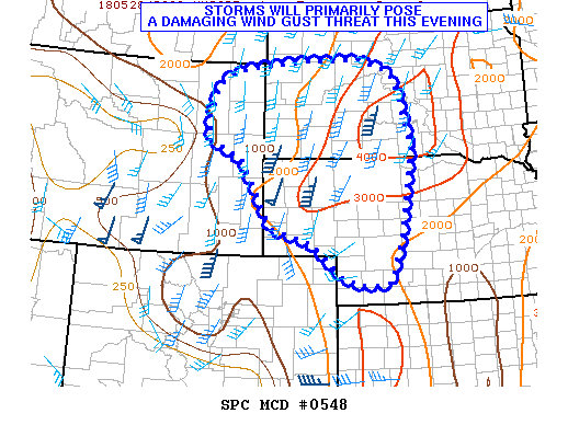 Mesoscale Discussion 548