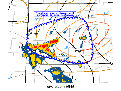 Mesoscale Discussion 549
