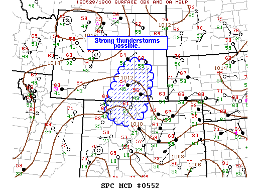 Mesoscale Discussion 552