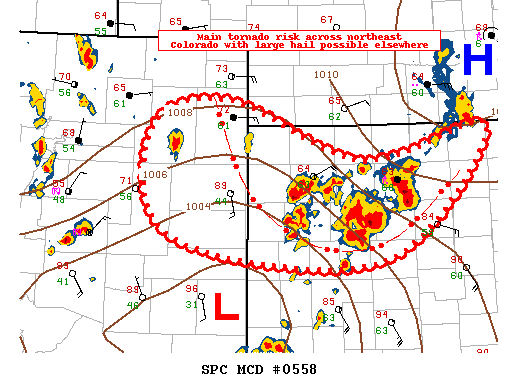 Mesoscale Discussion 558