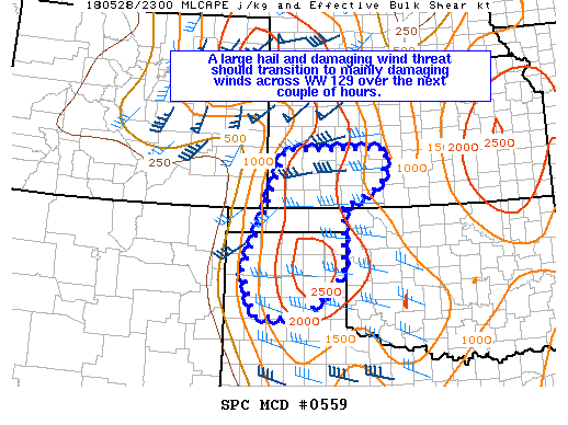 Mesoscale Discussion 559