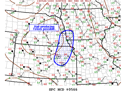 Mesoscale Discussion 566