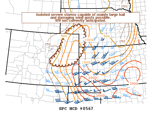 Mesoscale Discussion 567