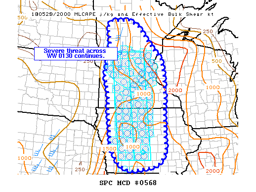Mesoscale Discussion 568
