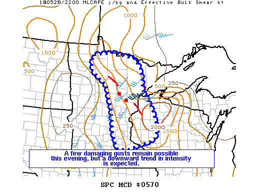 Mesoscale Discussion 570