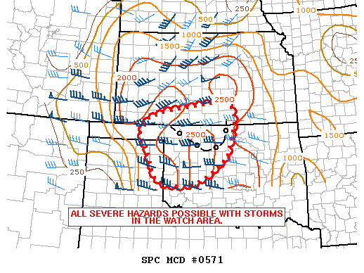 Mesoscale Discussion 571