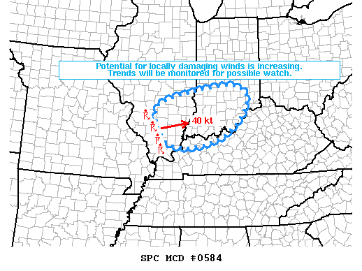 Mesoscale Discussion 584