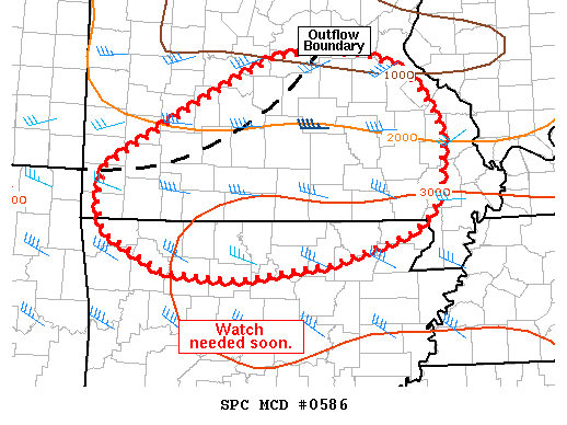 Mesoscale Discussion 586