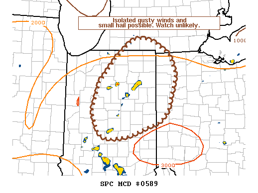 Mesoscale Discussion 589
