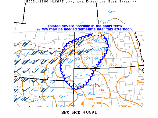 Mesoscale Discussion 591