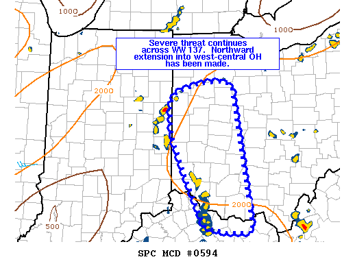 Mesoscale Discussion 594