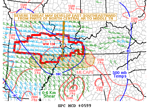 Mesoscale Discussion 599