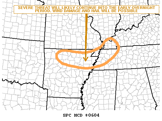 Mesoscale Discussion 604