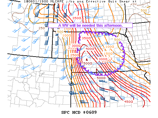 Mesoscale Discussion 609