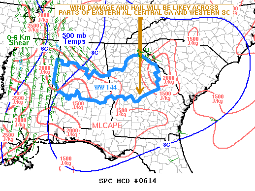 Mesoscale Discussion 614