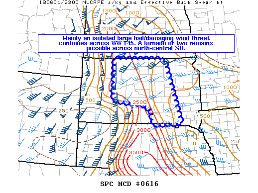 Mesoscale Discussion 616