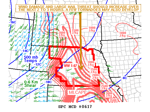 Mesoscale Discussion 617