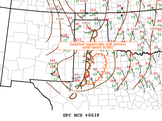 Mesoscale Discussion 618