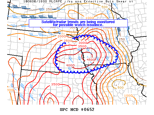 Mesoscale Discussion 652