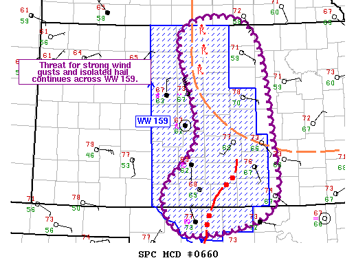 Mesoscale Discussion 660