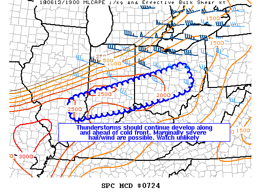 Mesoscale Discussion 724