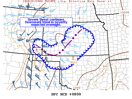 Mesoscale Discussion 800