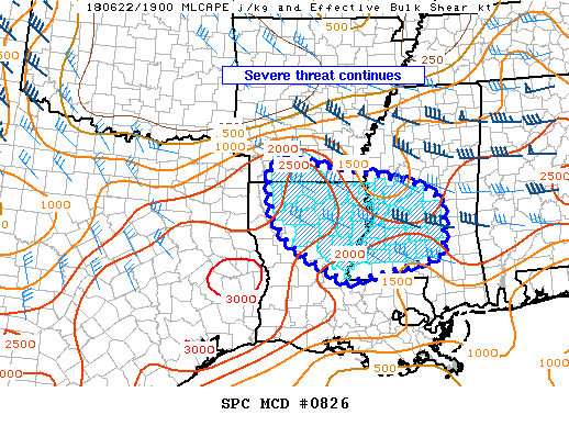 Mesoscale Discussion 826